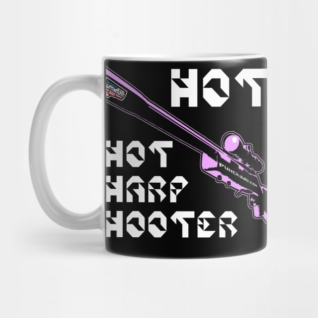 Hot Shot Sharp Shooter, v. Code Pink Wht Text by punchado